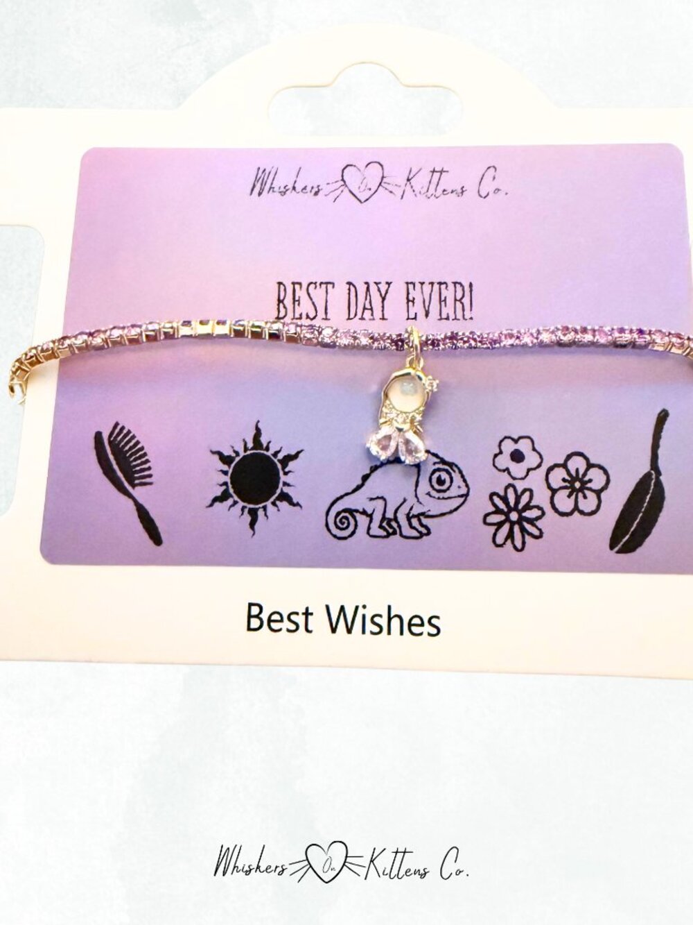 Rapunzel Theme Rhinestone Bracelet